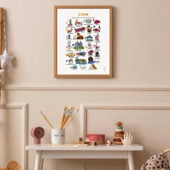 New Affiche abécédaire villes et régions Enfant 3 à 6 Ans|1 à 3 Ans