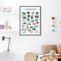 New Affiche abécédaire villes et régions Enfant 3 à 6 Ans|1 à 3 Ans