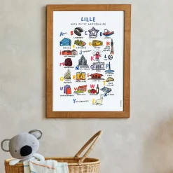 New Affiche abécédaire villes et régions Enfant 3 à 6 Ans|1 à 3 Ans