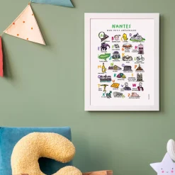 New Affiche abécédaire villes et régions Enfant 3 à 6 Ans|1 à 3 Ans