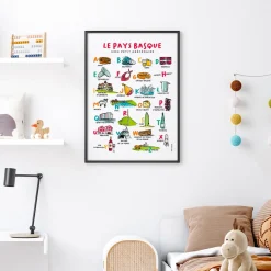 New Affiche abécédaire villes et régions Enfant 3 à 6 Ans|1 à 3 Ans