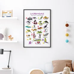 New Affiche abécédaire villes et régions Enfant 3 à 6 Ans|1 à 3 Ans