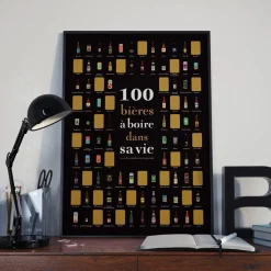 Sale Affiche à gratter - 100 bières à boire dans sa vie Affiches|Décoration Et Cocooning