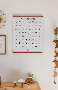 Shop Affiche Mes premières fois à tamponner Enfant 1 à 3 Ans|Naissance