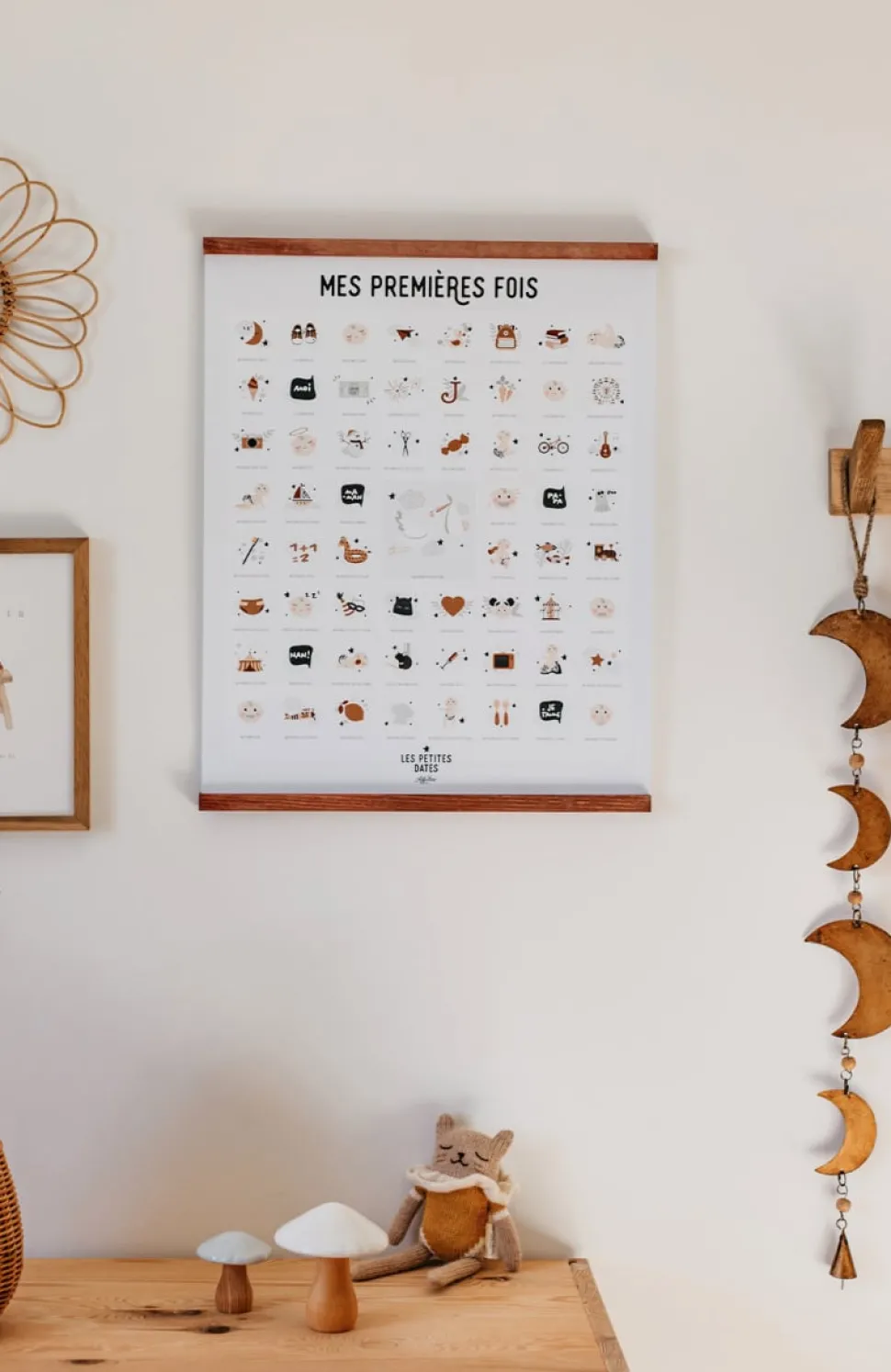 Shop Affiche Mes premières fois à tamponner Enfant 1 à 3 Ans|Naissance
