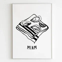 New Affiche MIAM et GLOU Affiches|Décoration Et Cocooning