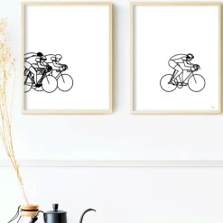 Outlet Affiches diptyques Les Sportifs Affiches|Décoration Et Cocooning