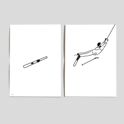 Outlet Affiches diptyques Les Sportifs Affiches|Décoration Et Cocooning