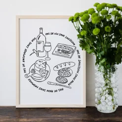 Outlet Affiches illustrées apéro Affiches|Décoration Et Cocooning