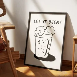 Best Affiches illustrées bière Affiches|Vin Et Bière