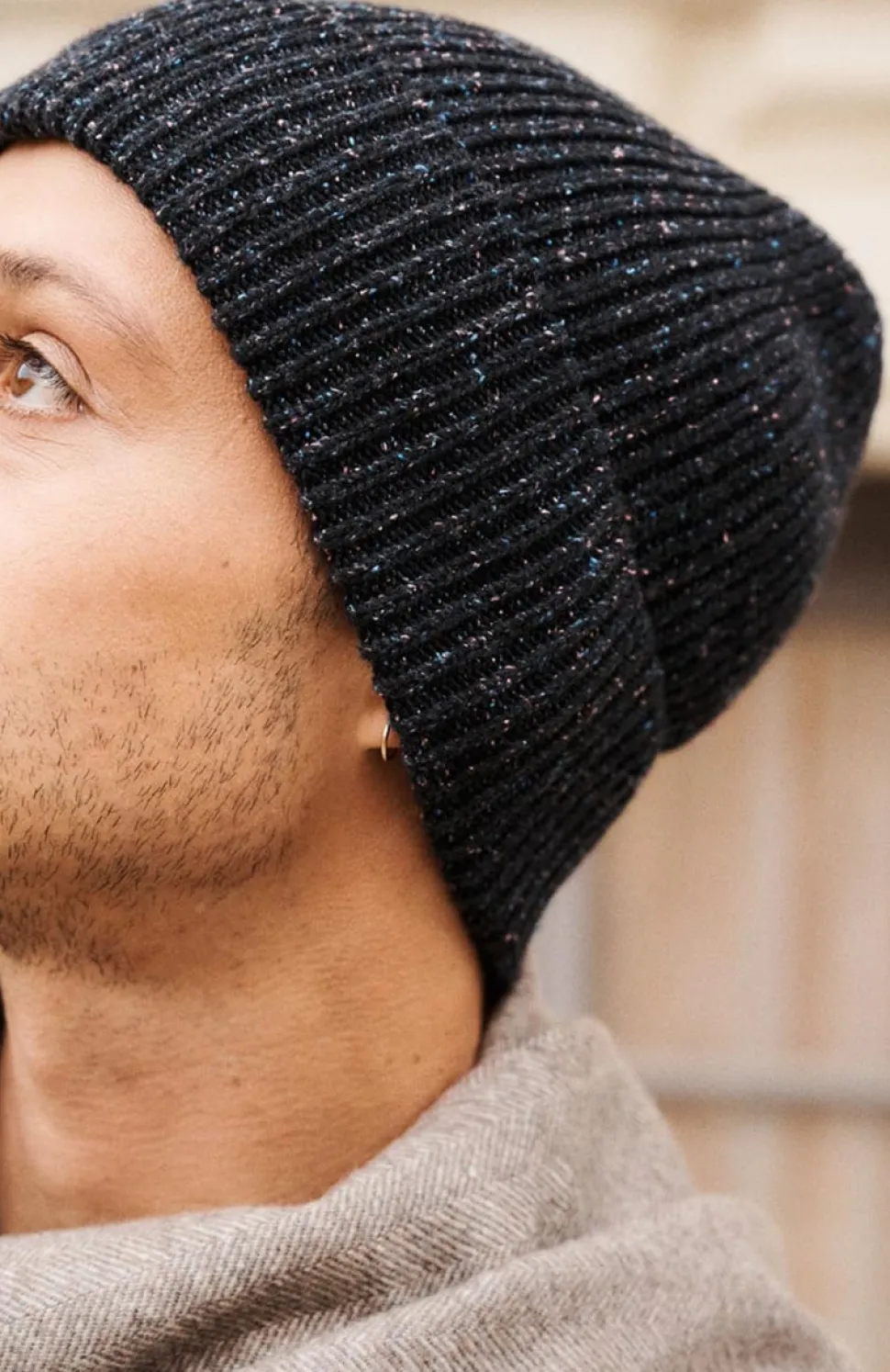 Cheap Bonnet moucheté en laine mérinos Femme Mode Et Accessoires|Mode Et Accessoires