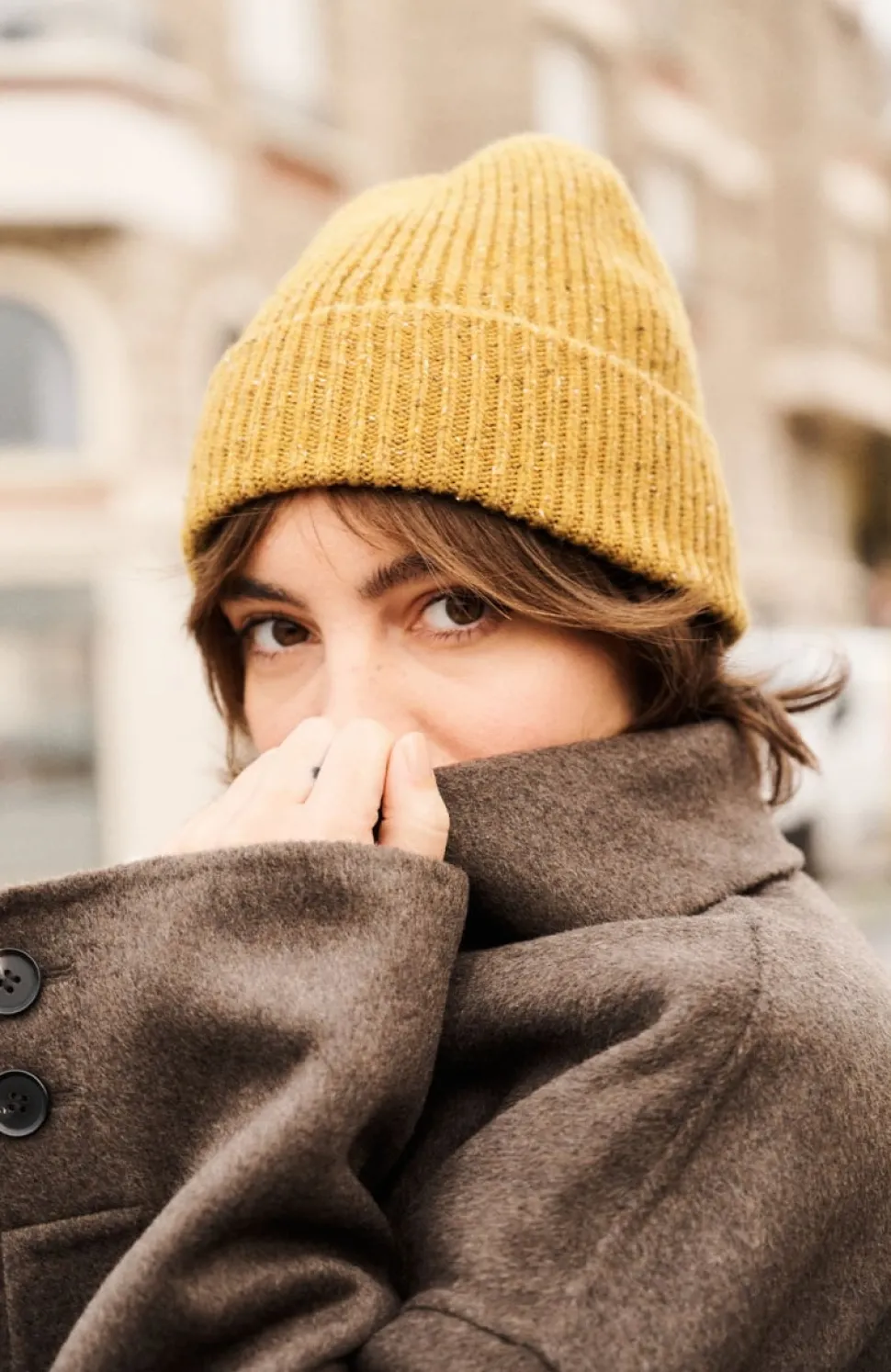 Cheap Bonnet moucheté en laine mérinos Femme Mode Et Accessoires|Mode Et Accessoires