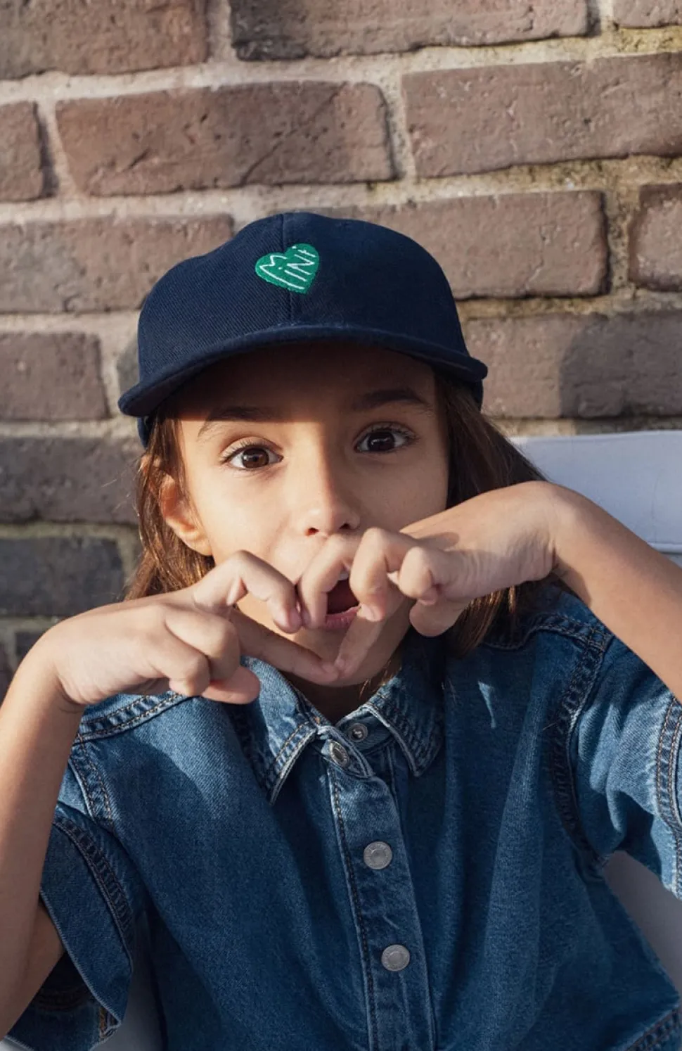 Sale Casquette Coeur Mini Enfant 3 à 6 Ans
