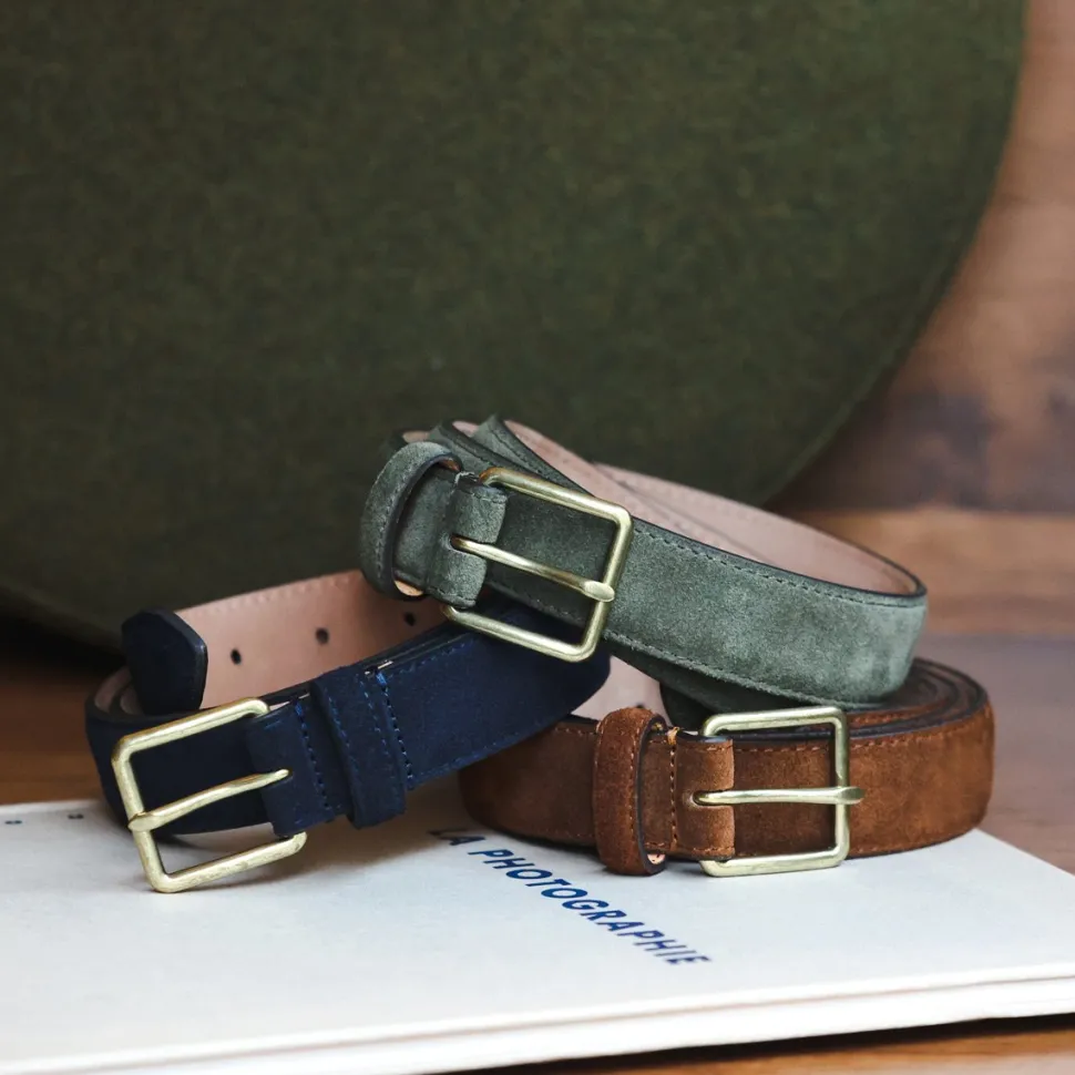 Cheap Ceinture en cuir suédé Homme Petite Maroquinerie|Mode Et Accessoires