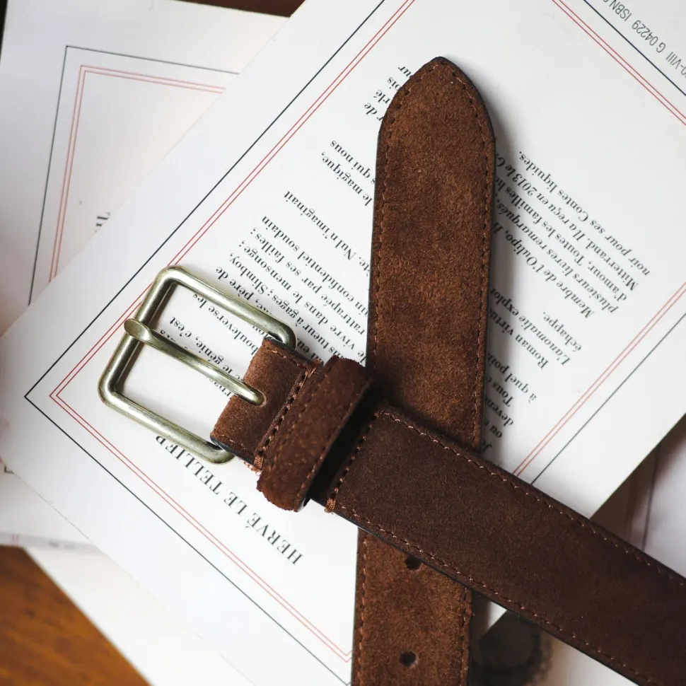 Cheap Ceinture en cuir suédé Homme Petite Maroquinerie|Mode Et Accessoires