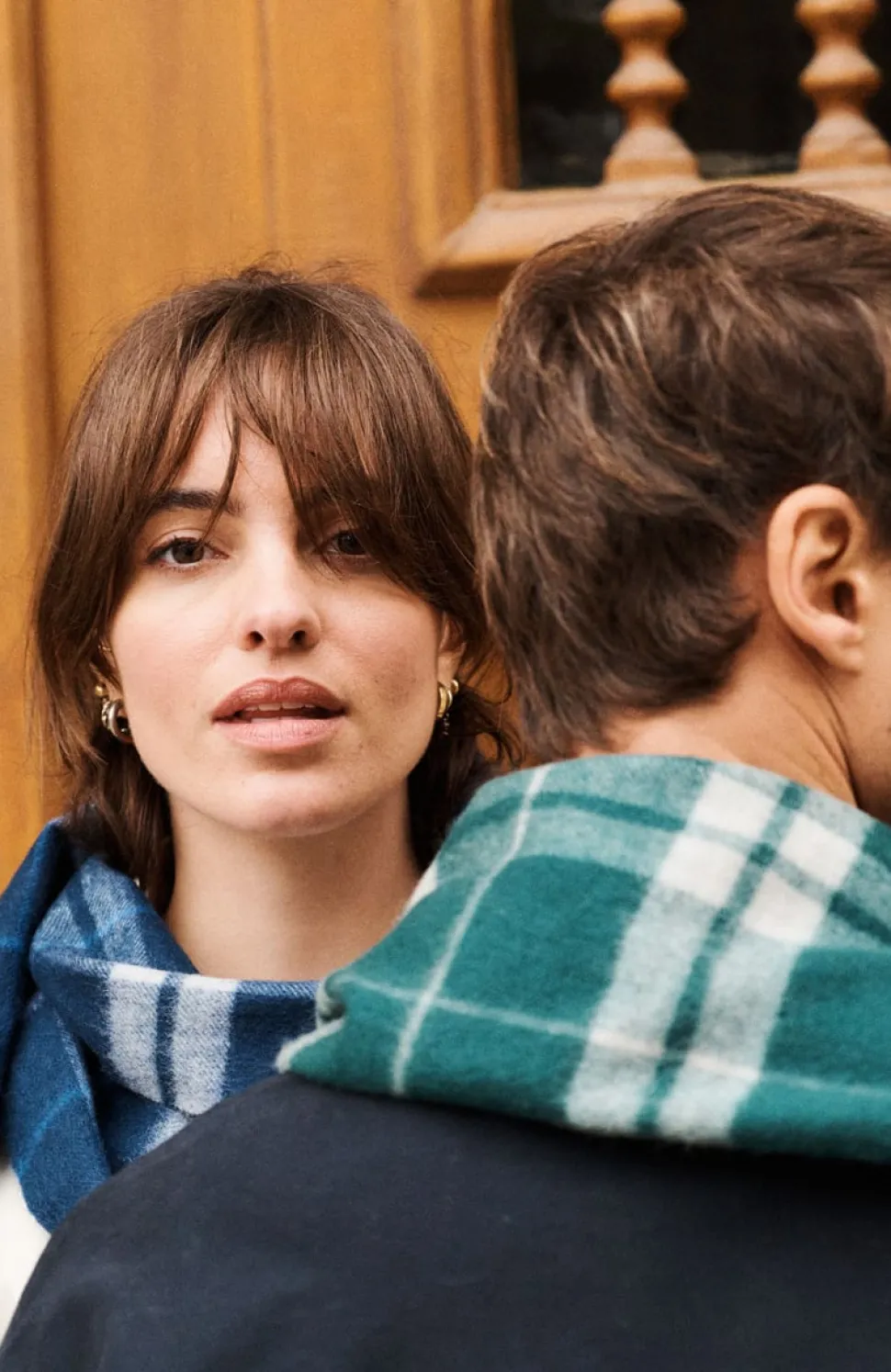 Flash Sale Écharpe à carreaux en laine Femme Mode Et Accessoires|Mode Et Accessoires