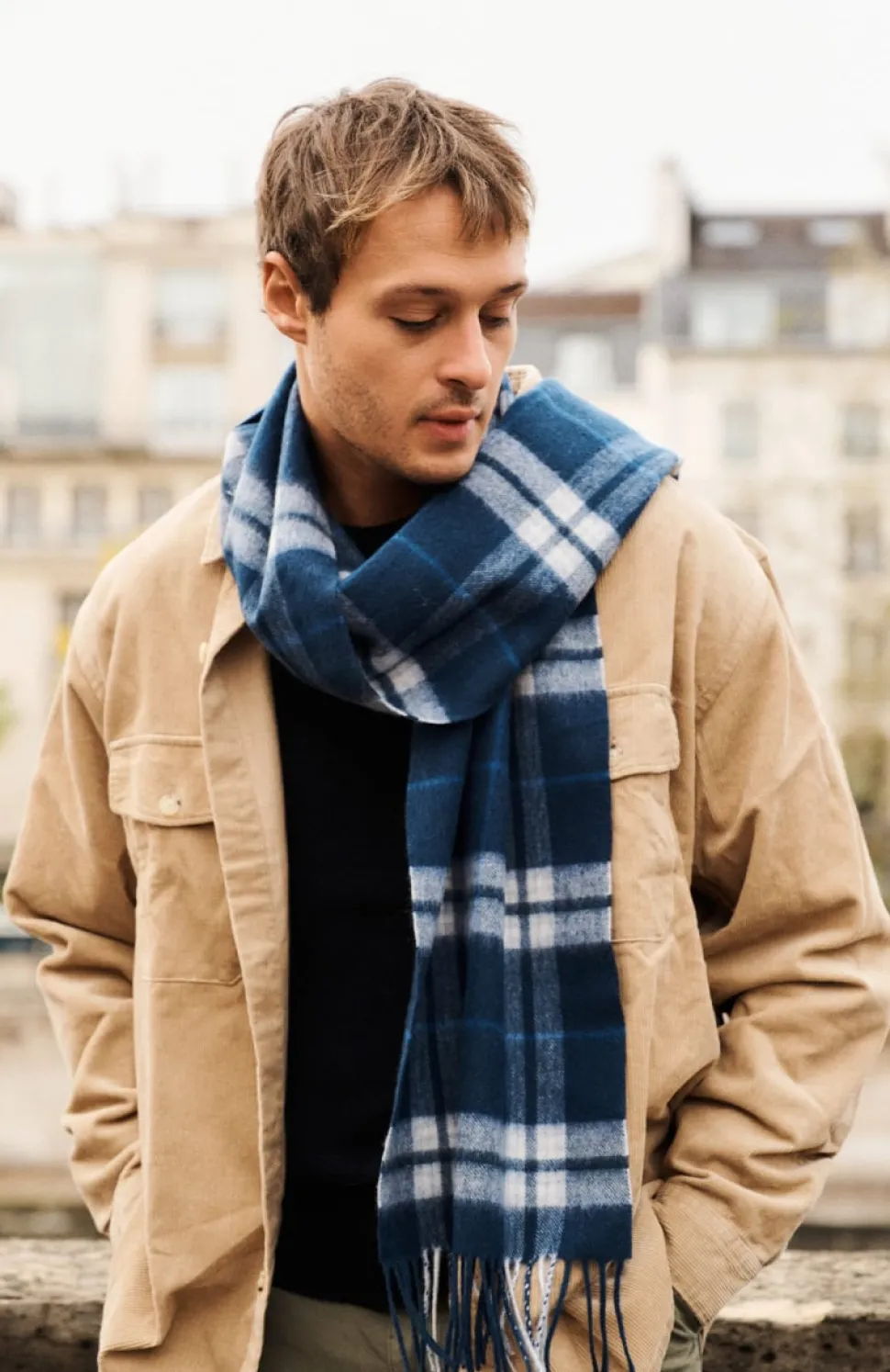 Flash Sale Écharpe à carreaux en laine Femme Mode Et Accessoires|Mode Et Accessoires