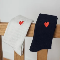 New Chaussettes brodées Coeur homme & femme Femme Mode Et Accessoires|Mode Et Accessoires