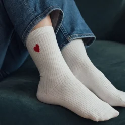 New Chaussettes brodées Coeur homme & femme Femme Mode Et Accessoires|Mode Et Accessoires