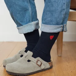 New Chaussettes brodées Coeur homme & femme Femme Mode Et Accessoires|Mode Et Accessoires