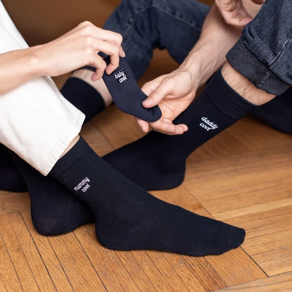 New Chaussettes brodées Mummy Cool Femme Mode Et Accessoires