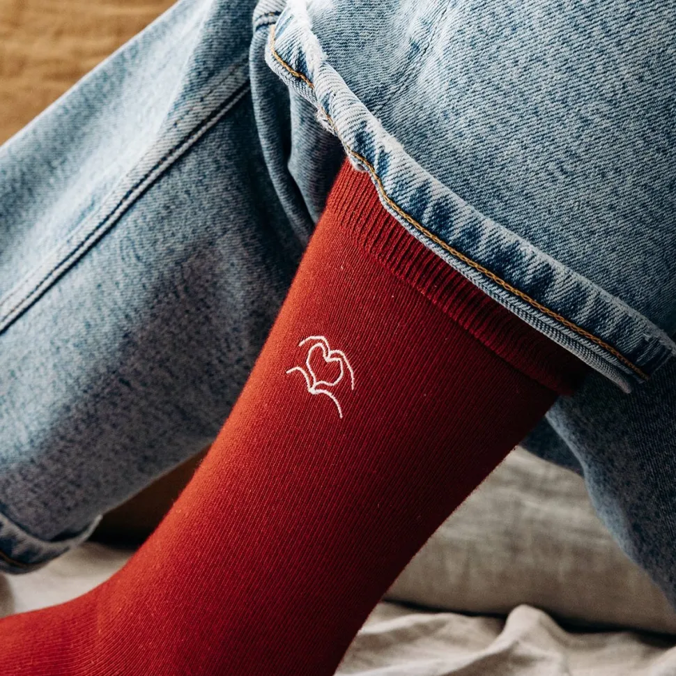 Shop Chaussettes Love Socks Femme Femme Mode Et Accessoires