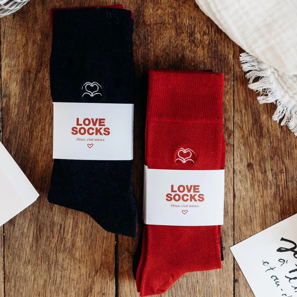 New Chaussettes Love Socks Homme Homme Mode Et Accessoires