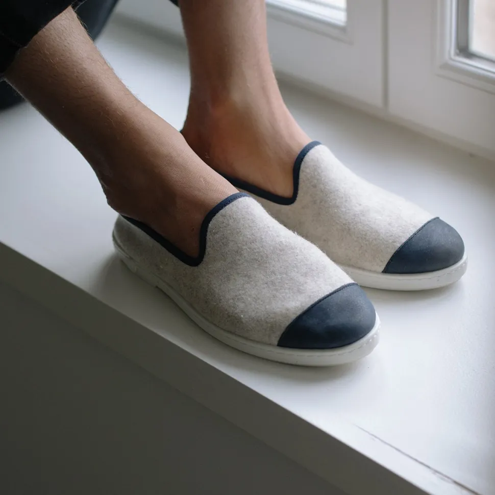 Fashion Chaussons en laine recyclée Homme Mode Et Accessoires