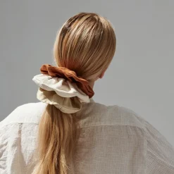 Flash Sale Chouchou en lin Femme Mode Et Accessoires