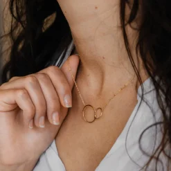 Online Collier doubles anneaux Femme Montres Et Bijoux