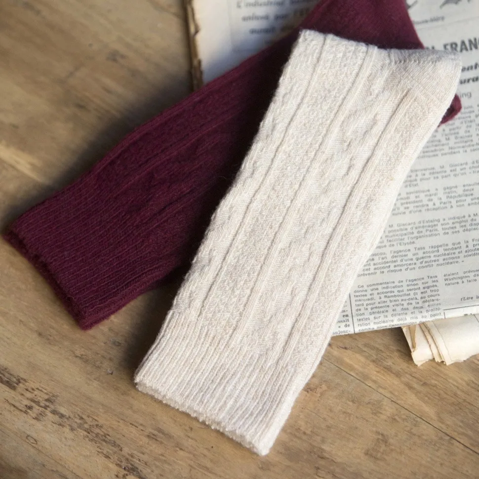 Cheap Duo de chaussettes pour femme en laine et cachemire Femme Mode Et Accessoires