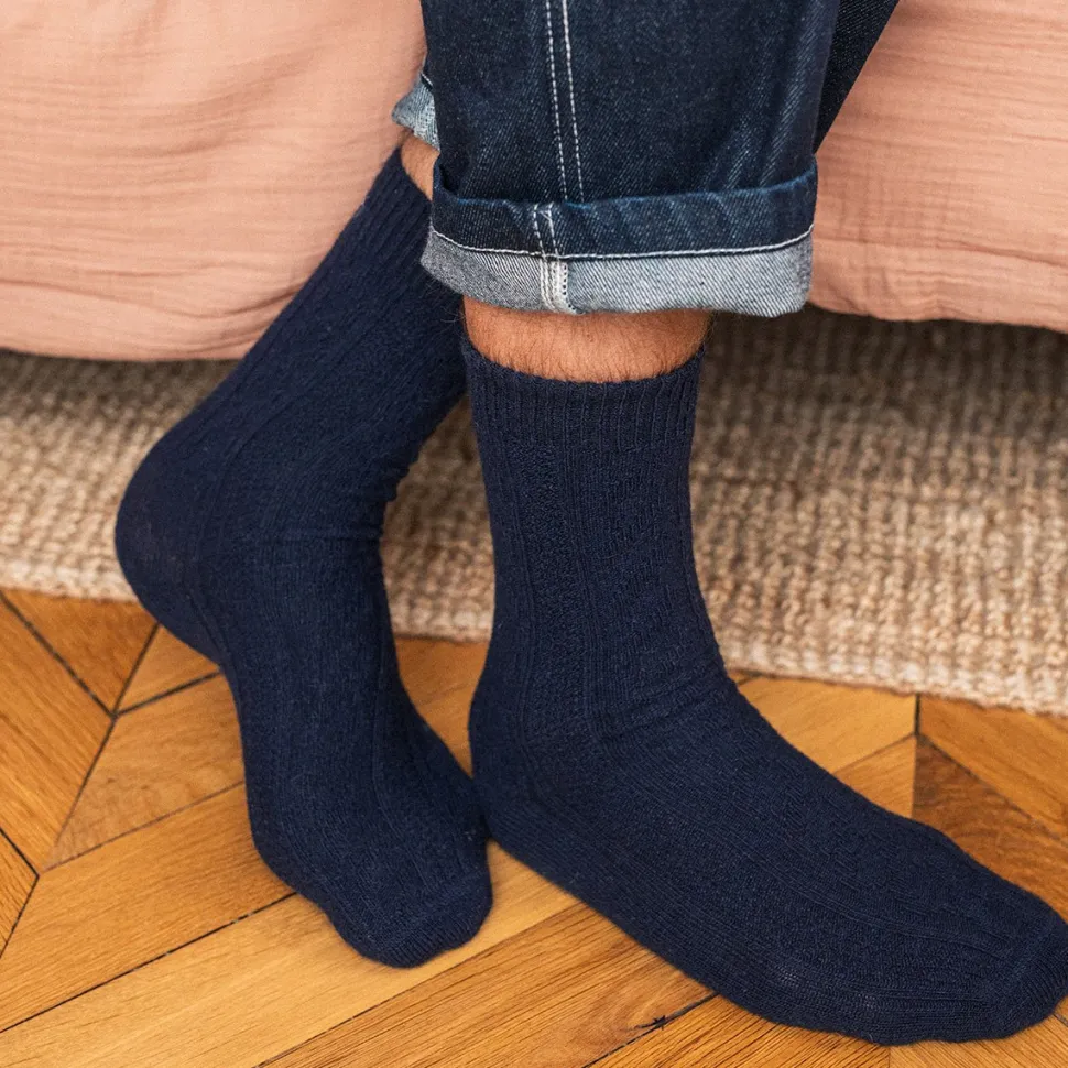 Discount Duo de chaussettes pour homme en laine et cachemire Homme Mode Et Accessoires