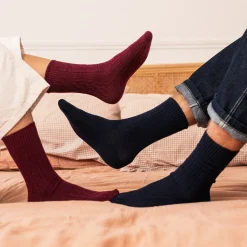 Discount Duo de chaussettes pour homme en laine et cachemire Homme Mode Et Accessoires