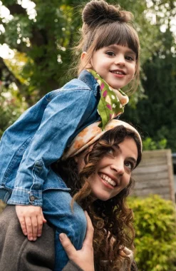 Store Foulard duo Hibiscus - Kaki Enfant/Femme 3 à 6 Ans|1 à 3 Ans
