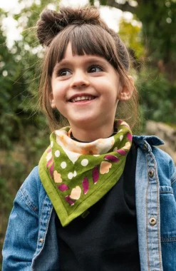 Store Foulard duo Hibiscus - Kaki Enfant/Femme 3 à 6 Ans|1 à 3 Ans