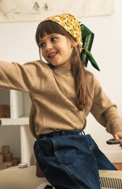 Best Foulard duo Léopard - Vert Enfant/Femme 3 à 6 Ans|1 à 3 Ans