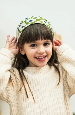 Flash Sale Foulard duo Marguerite - Vert Enfant/Femme 3 à 6 Ans|1 à 3 Ans