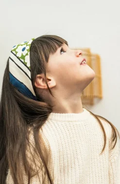 Flash Sale Foulard duo Marguerite - Vert Enfant/Femme 3 à 6 Ans|1 à 3 Ans
