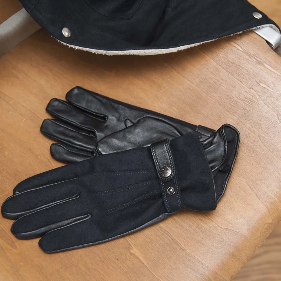 Best Gants en cuir et flanelle by Dents Homme Mode Et Accessoires