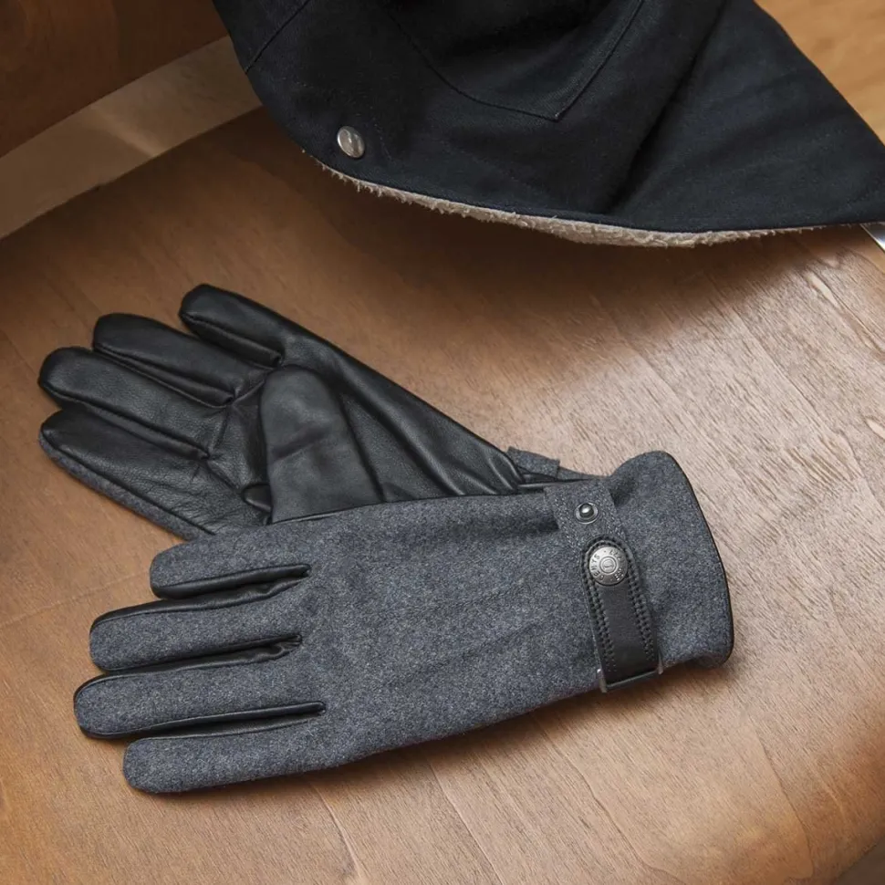 Best Gants en cuir et flanelle by Dents Homme Mode Et Accessoires