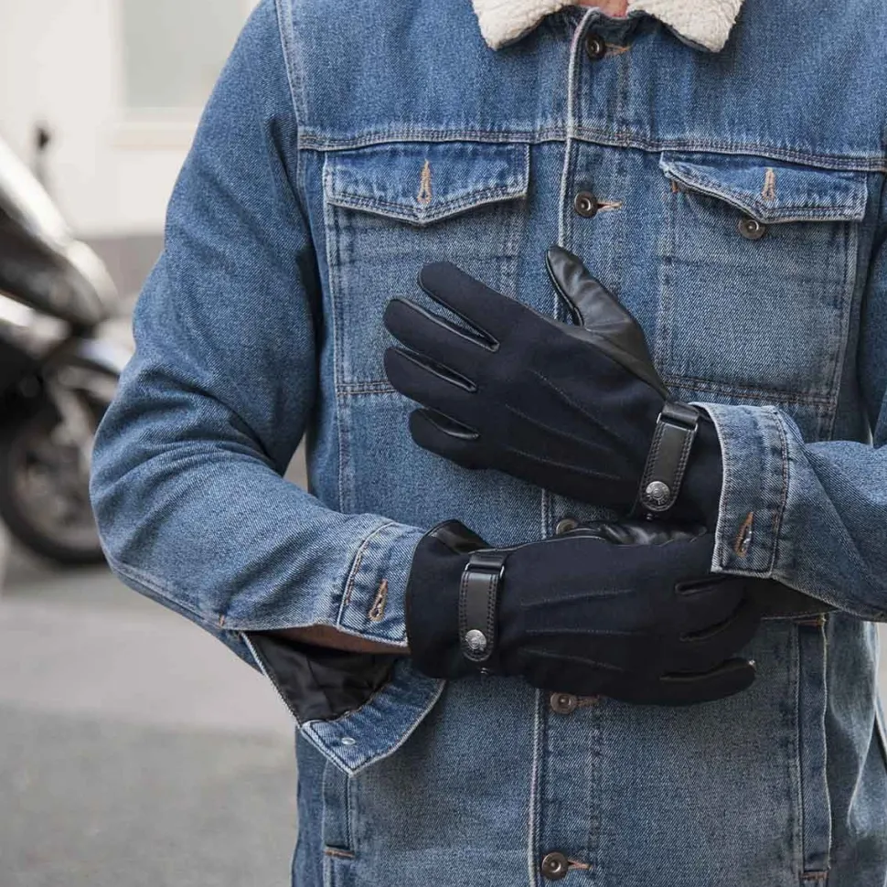 Best Gants en cuir et flanelle by Dents Homme Mode Et Accessoires