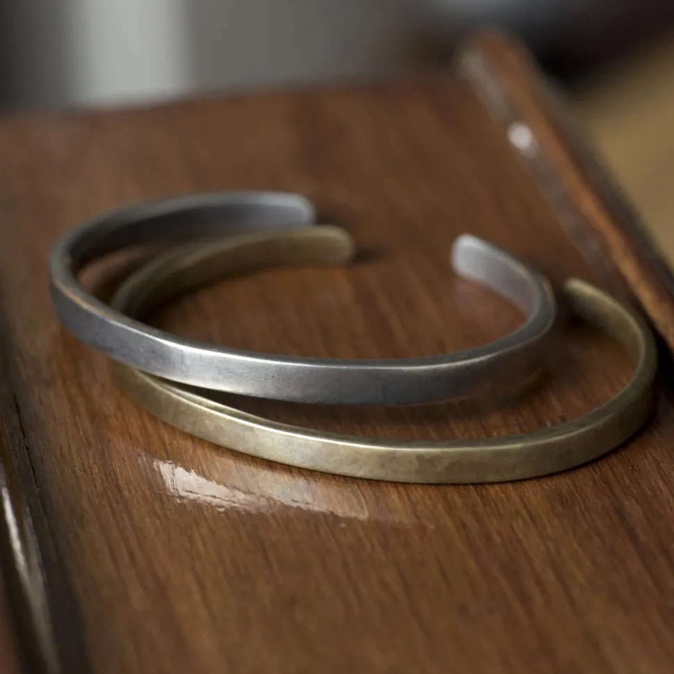Shop Jonc fin en laiton Homme Montres Et Bijoux