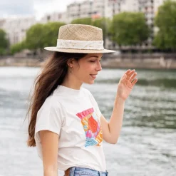 Cheap Panama en paille naturelle Femme Mode Et Accessoires