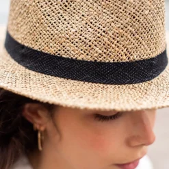 Cheap Panama en paille naturelle Femme Mode Et Accessoires