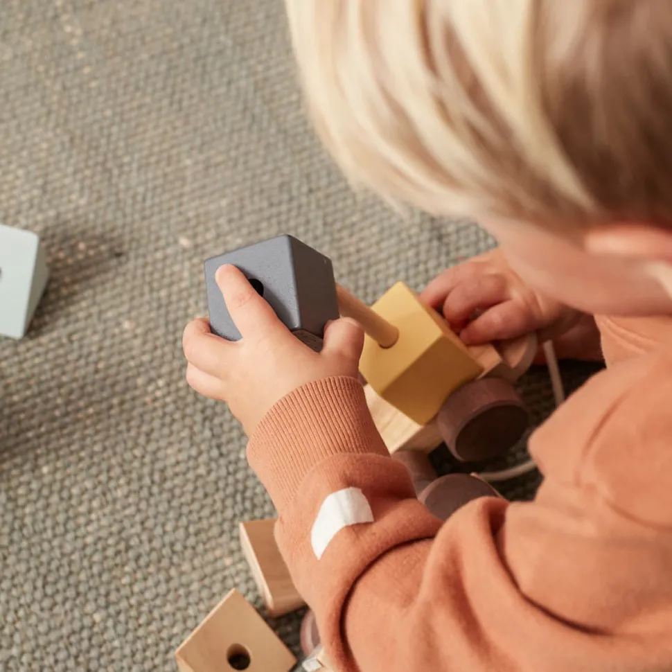 Sale Petit train empilable en bois Enfant 3 à 6 Ans|1 à 3 Ans
