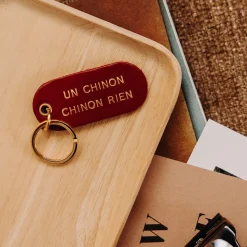 Sale Porte-clé à message en cuir Homme Petite Maroquinerie|Mode Et Accessoires