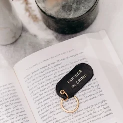 Sale Porte-clé à message en cuir Homme Petite Maroquinerie|Mode Et Accessoires