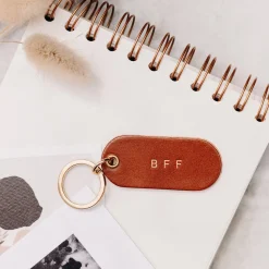 Sale Porte-clé à message en cuir Homme Petite Maroquinerie|Mode Et Accessoires