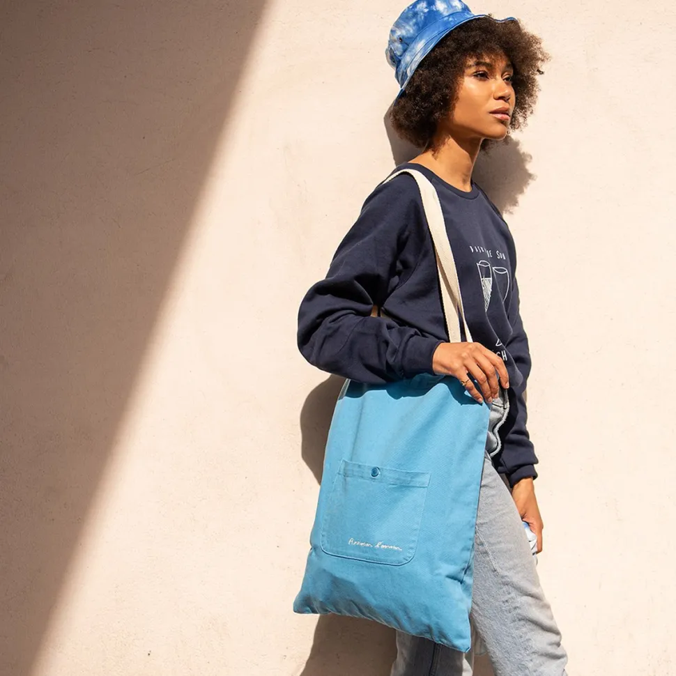 Sale Tote bag coloré en coton organique Femme Sacs Et Cabas