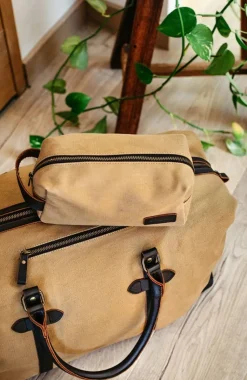 Fashion Trousse de toilette en toile et cuir Femme Beauté Et Soin|Sacs Et Cabas
